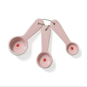 Target Bullseye Valentine's Day Ceramic Cherry Cake Measuring Spoons❤️